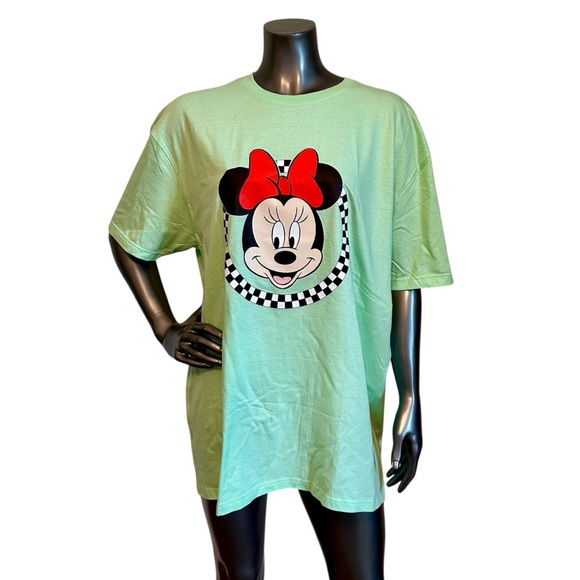 Brand New Disney Minnie Mouse Pistachio Green T-Shirt – Women’s XL - Picture 1 of 4